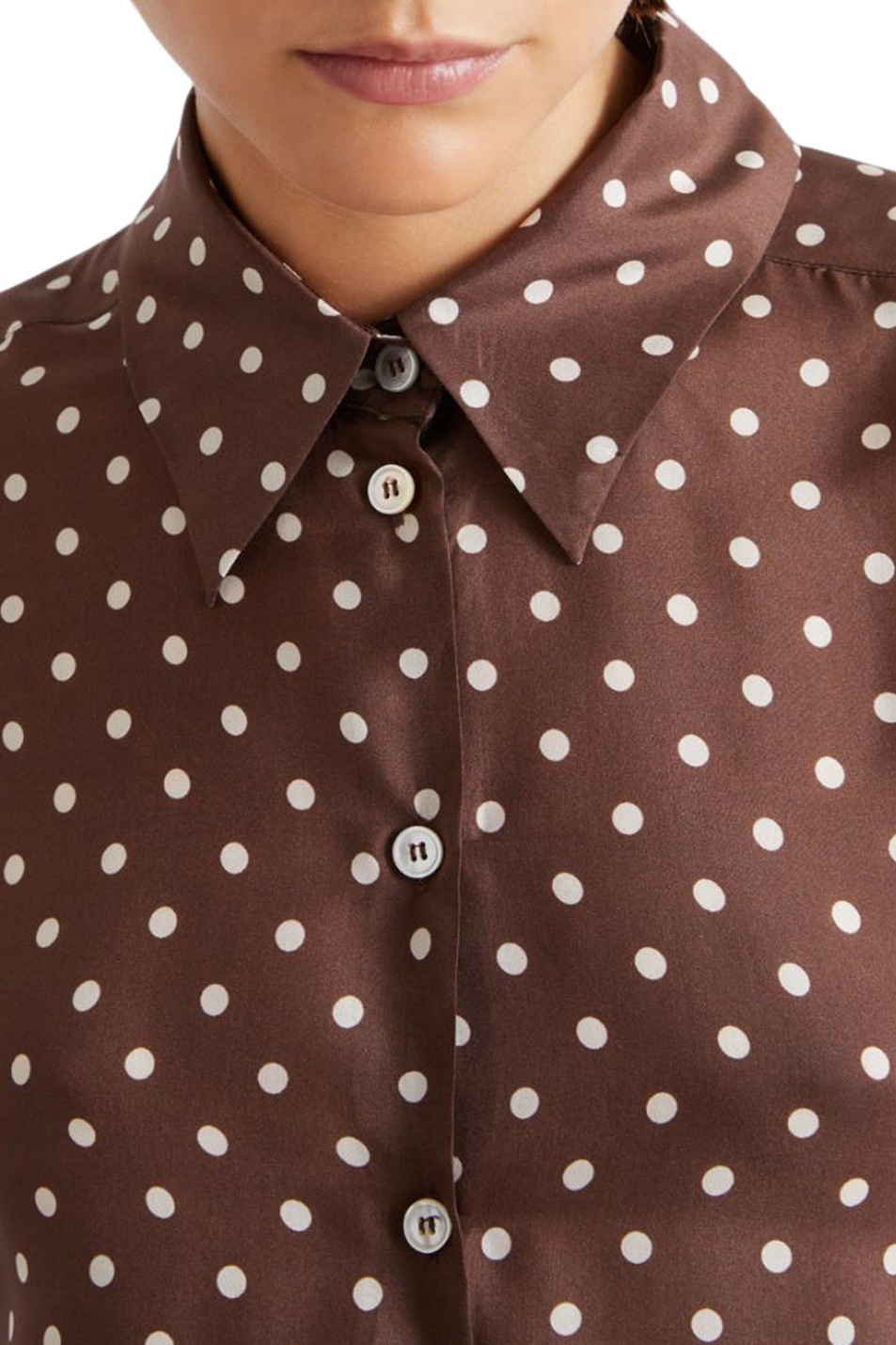 Женский MARELLA Блузка MLSANGIO из шелка (цвет ), артикул 2613111104 | Фото 5