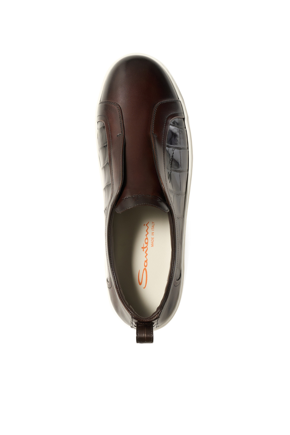 Мужской Santoni Кеды из натуральной кожи крокодила (цвет ), артикул MBCD22174BARTPNKT50 | Фото 4