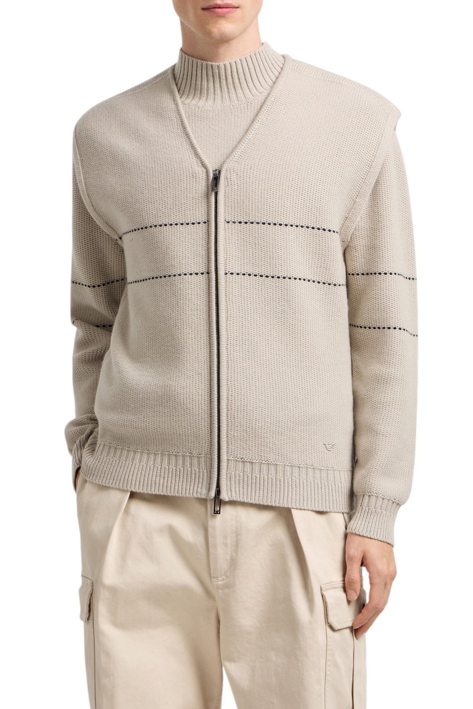 Мужской Emporio Armani Свитер из смесовой шерсти (цвет ), артикул EM002024-AF18103 | Фото 3