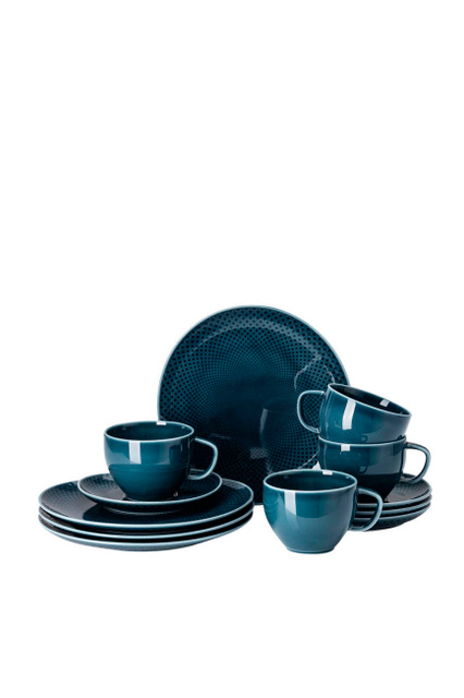 Набор кофейный на 4 персоны (12 предметов)|Основной цвет:Синий|Артикул:10540-405202-28593 | Фото 1