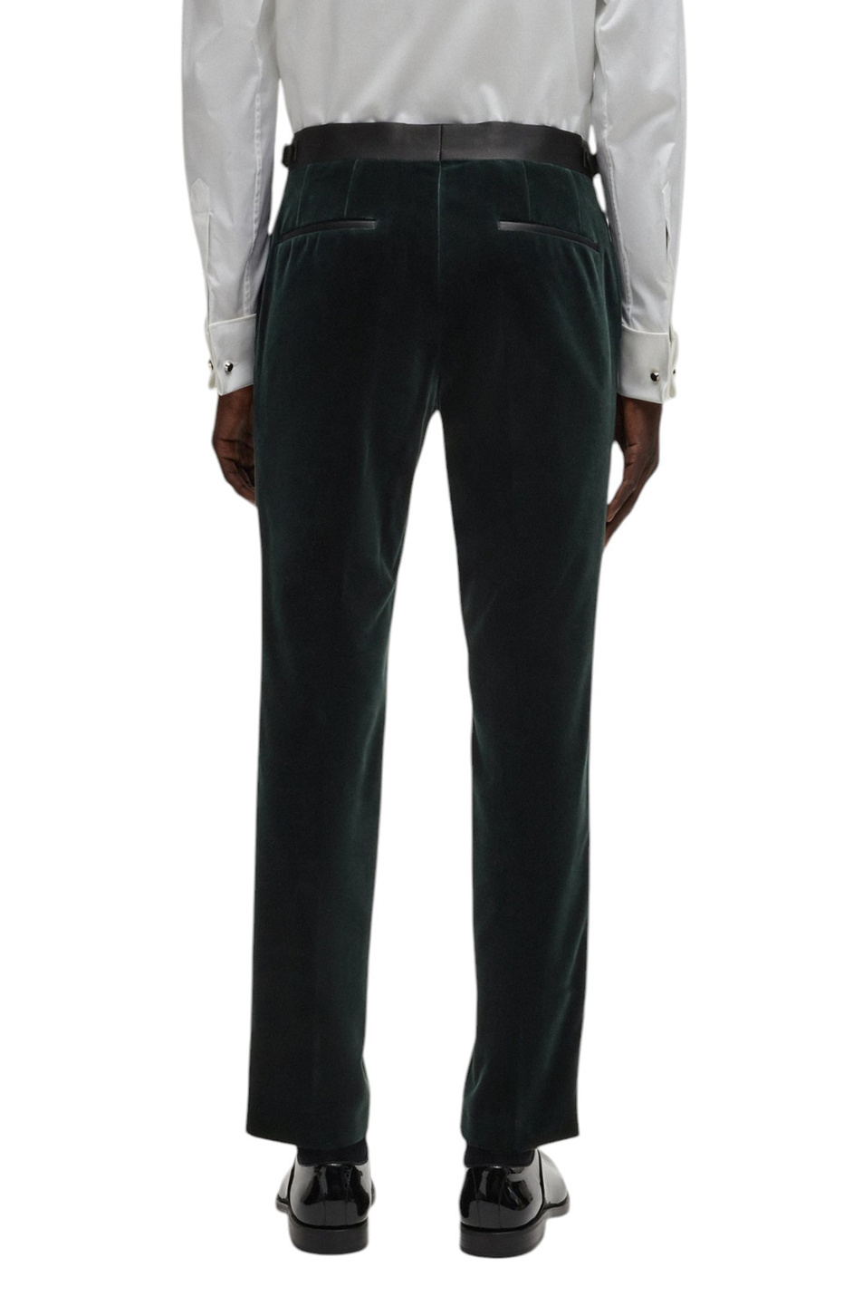 Брюки H-Genius-Tux бархатные|Основной цвет:Зеленый Мужской BOSS Брюки H-Genius-Tux бархатные (цвет ), артикул 50527948 | Фото 4