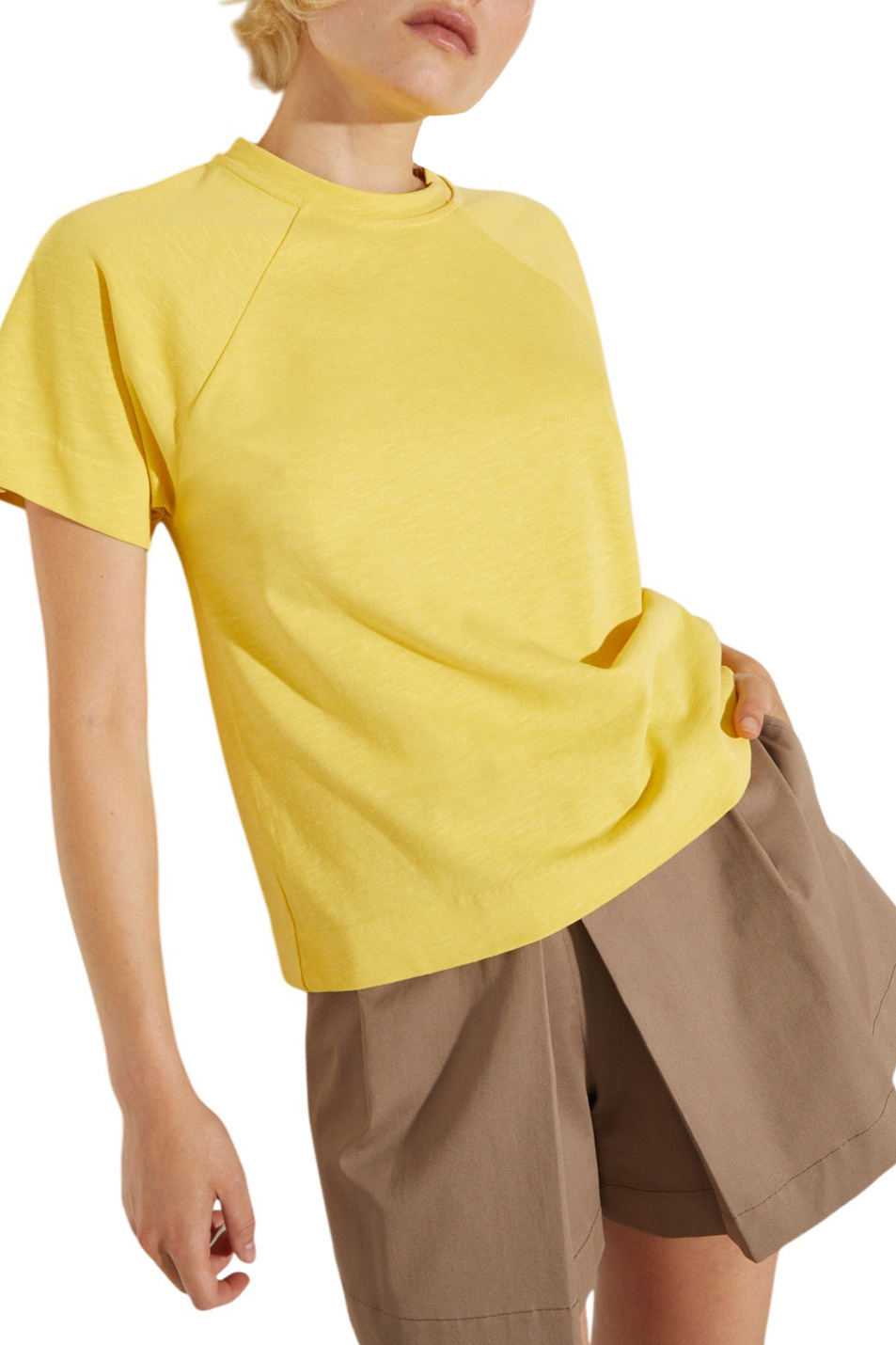 Женский MAX&Co. Футболка MCOTESO из хлопка и льна (цвет ), артикул 2616941064 | Фото 3