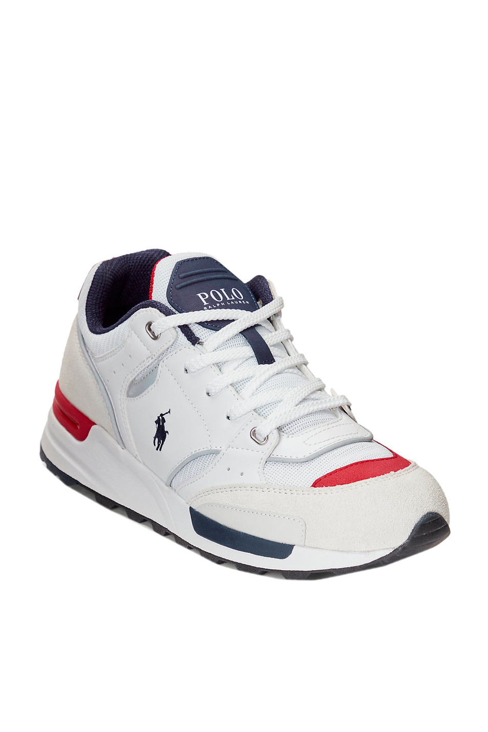 Мужской Polo Ralph Lauren Кроссовки из комбинированной кожи с сетчатыми вставками (цвет мультиколор), артикул 809846186001 | Фото 2