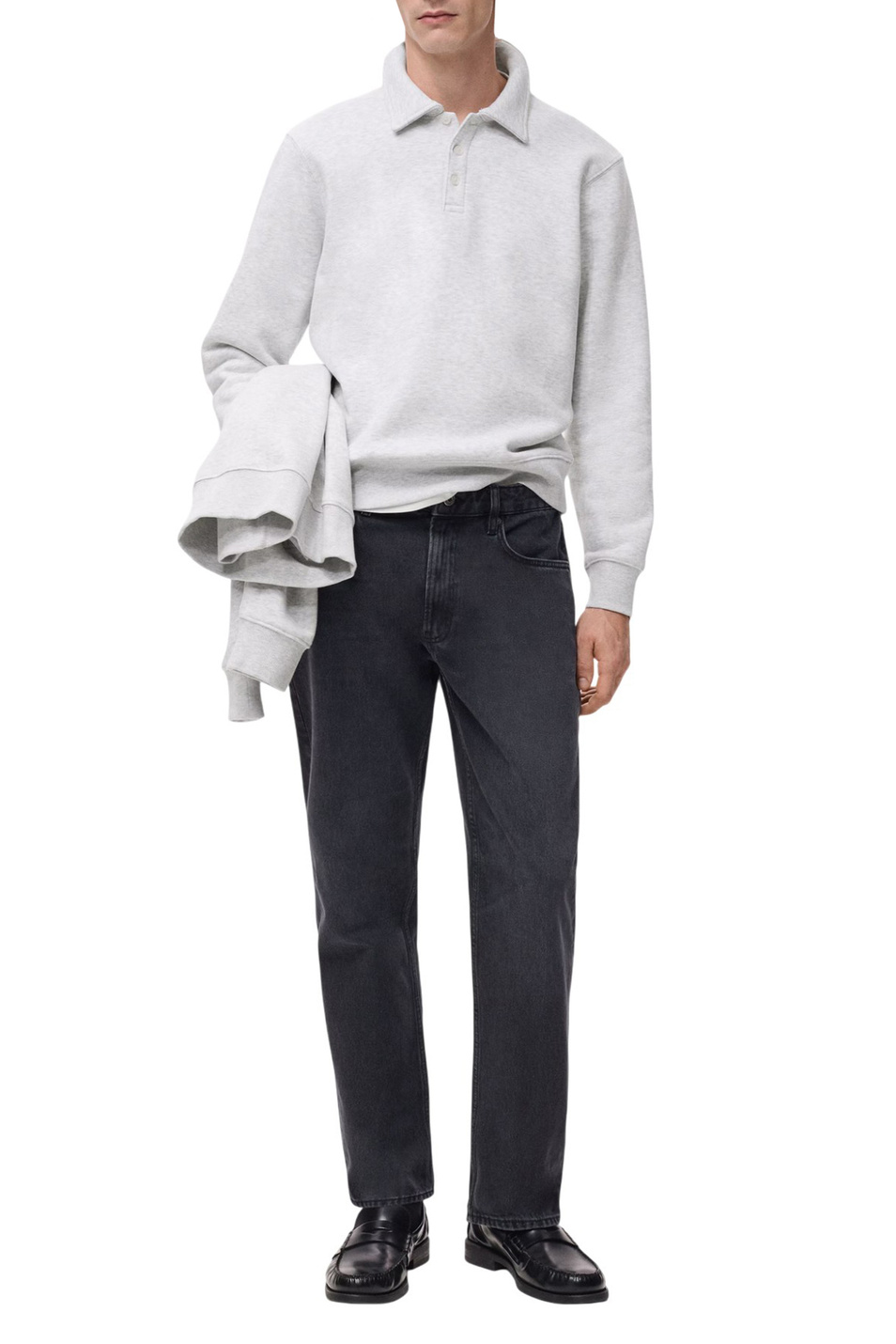 Мужской Mango Man Джемпер-поло BOLA из смесового хлопка (цвет ), артикул 27921262 | Фото 2