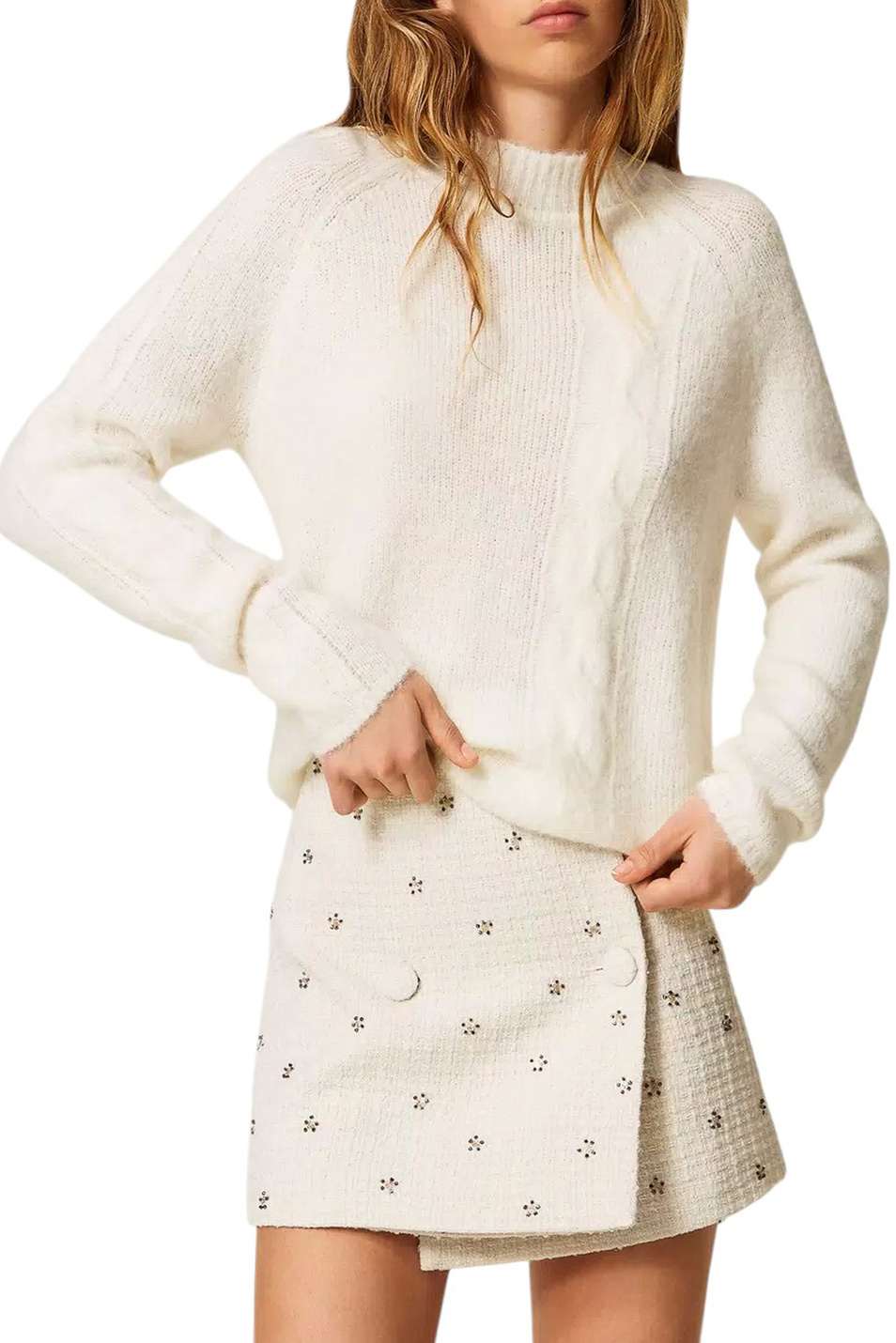 Женский TWINSET Milano Свитер однотонный (цвет ), артикул 252AP3151 | Фото 2