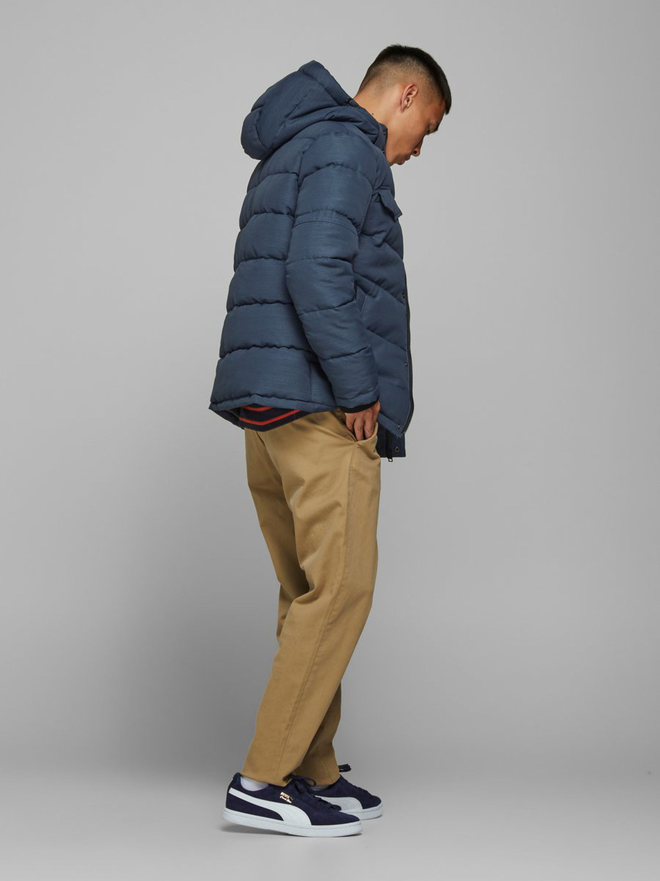 Куртка со съемным капюшоном|Основной цвет:Синий Мужской Jack & Jones Куртка со съемным капюшоном (цвет ), артикул 12173872 | Фото 3