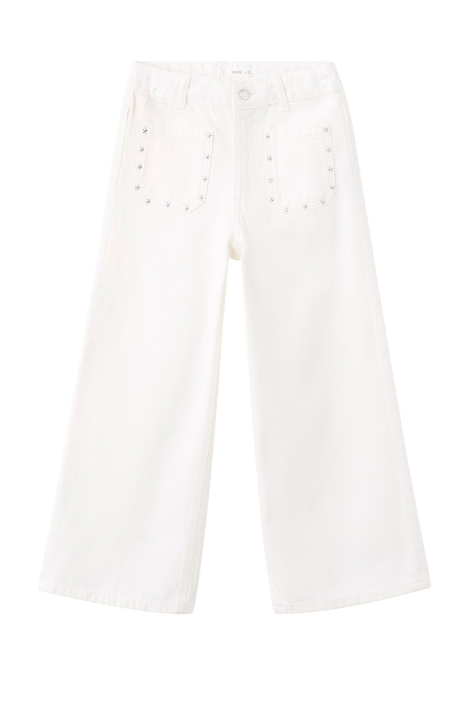 Девочкам Mango Kids Джинсы CULOTTE2 с заклепками (цвет ), артикул 27011263 | Фото 1