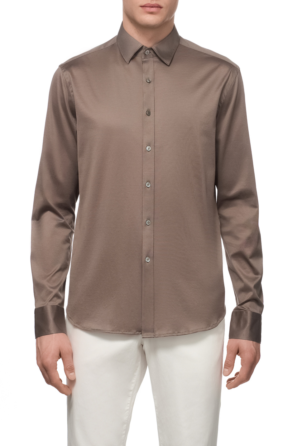 Мужской Canali Рубашка из хлопка (цвет ), артикул CSL7077GN02310 | Фото 4