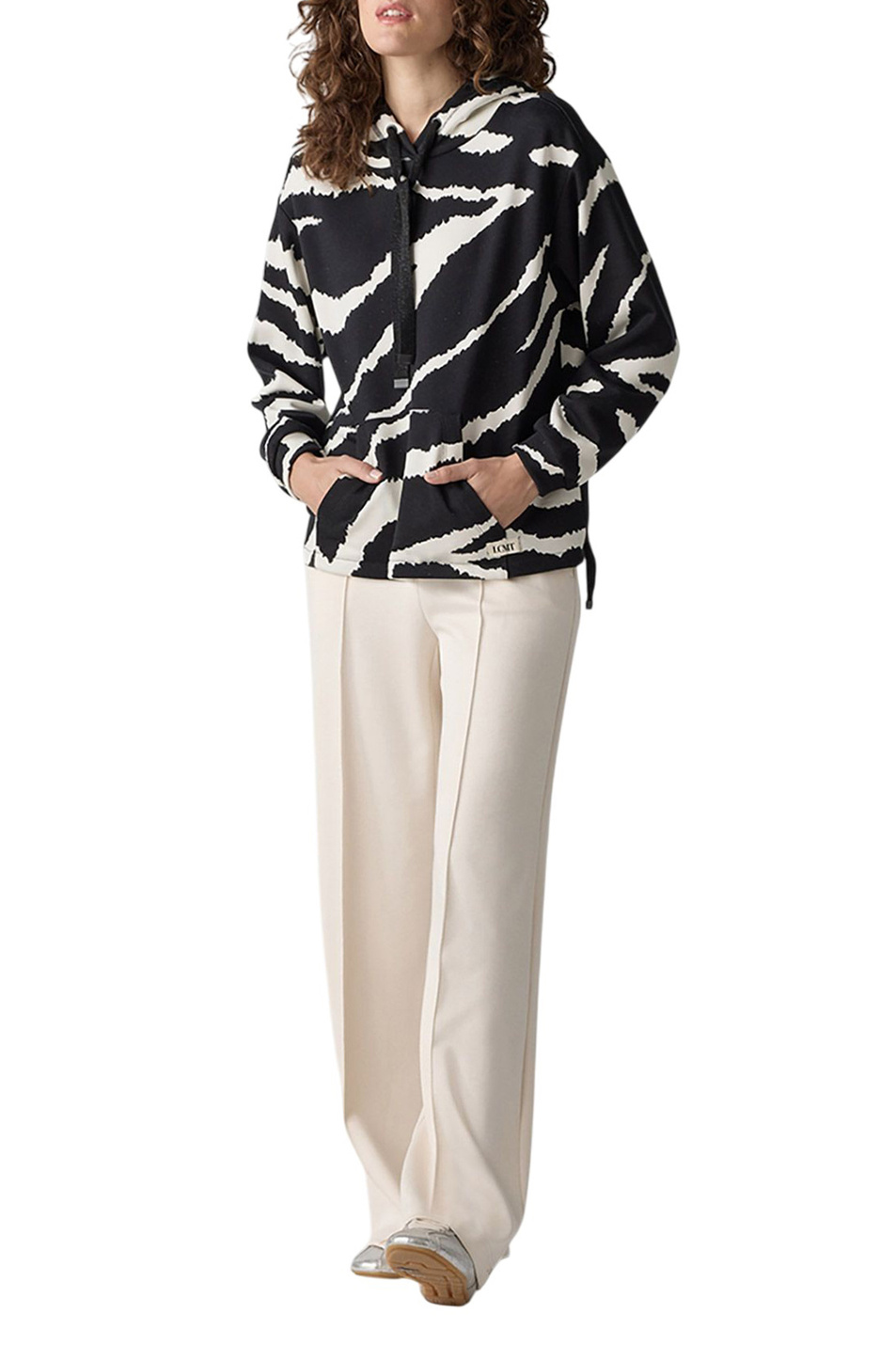 Женский LeComte Худи из смесового хлопка с принтом (цвет ), артикул 55-621301 | Фото 3