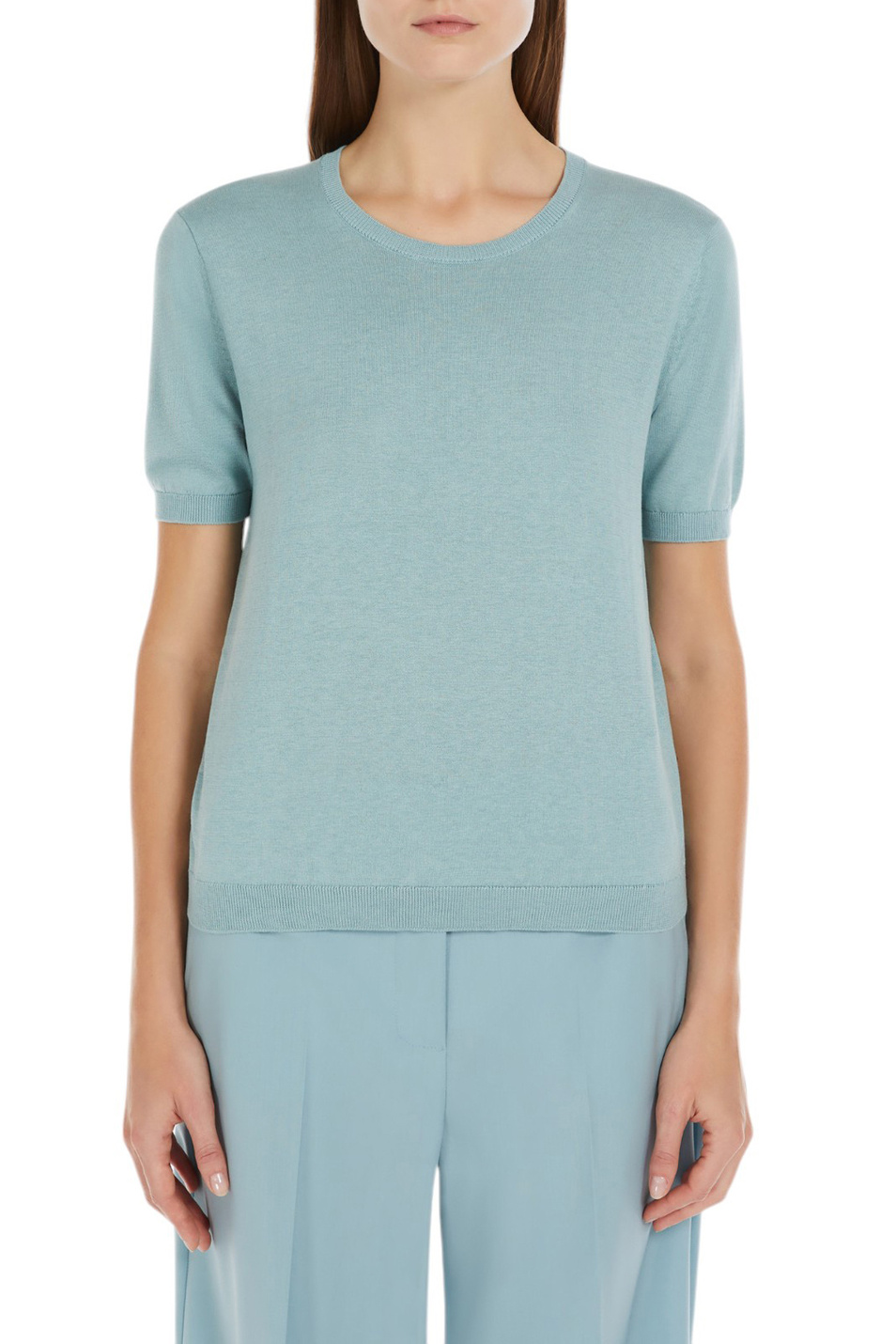 Женский Weekend Max Mara Джемпер ZIBETTO из шелка и хлопка (цвет ), артикул 2515361041 | Фото 3