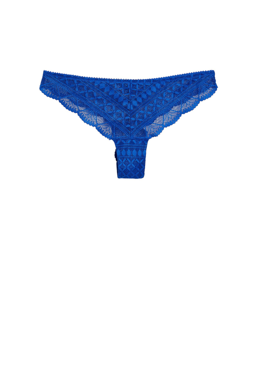 Трусы-стринги IDOLE кружевные|Основной цвет:Синий|Артикул:6540453 | Фото 1