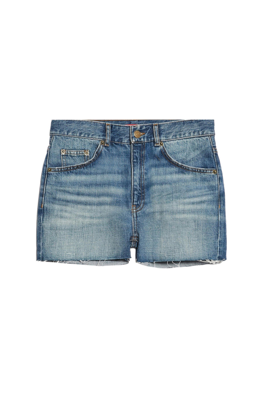 Шорты CANCUN джинсовые из натурального хлопка|Основной цвет:Синий|Артикул:2418141022 | Фото 1