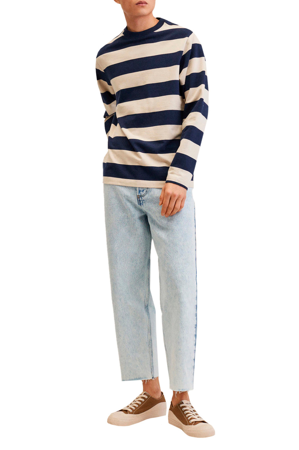 Мужской Mango Man Укороченные джинсы NESTOR (цвет ), артикул 27004759 | Фото 2