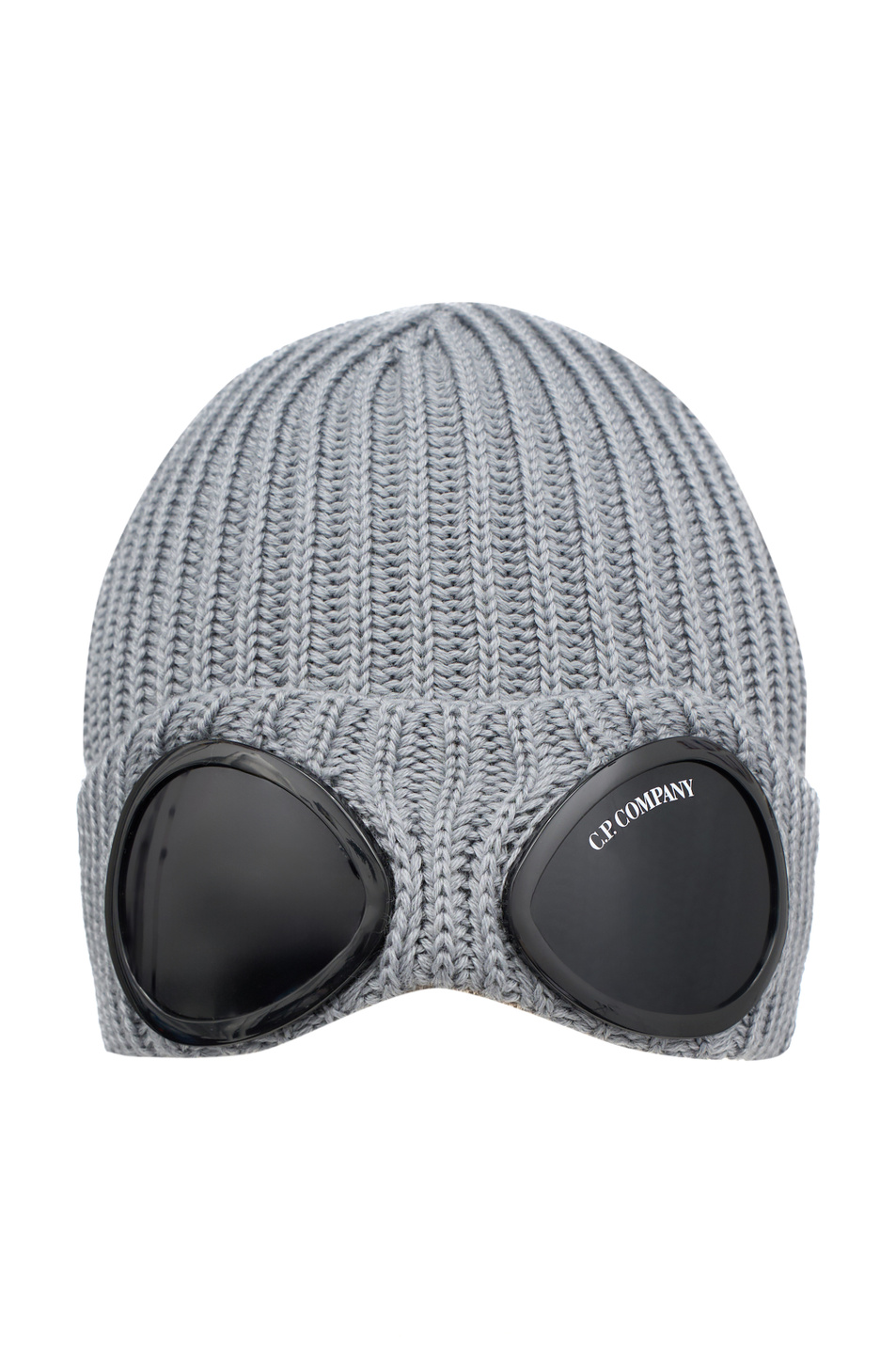 Шапка с фирменными линзами|Основной цвет:Серый Мужской C.P. Company Шапка с фирменными линзами (цвет ), артикул 19CMAC742A005509A | Фото 1