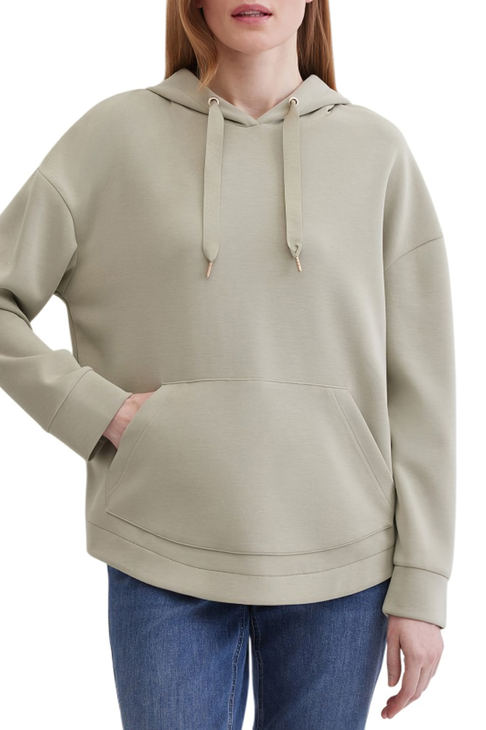 Худи однотонное|Основной цвет:Хаки Женский Gerry Weber Худи однотонное (цвет ), артикул 170003-56006 | Фото 4