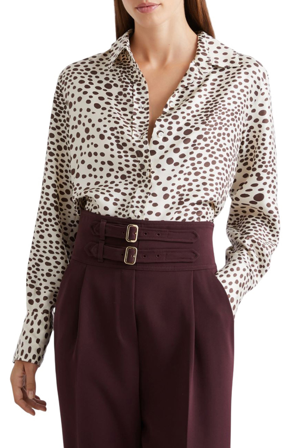 Женский MARELLA Блузка MLLSALVE из шелка (цвет ), артикул 2613111141 | Фото 3