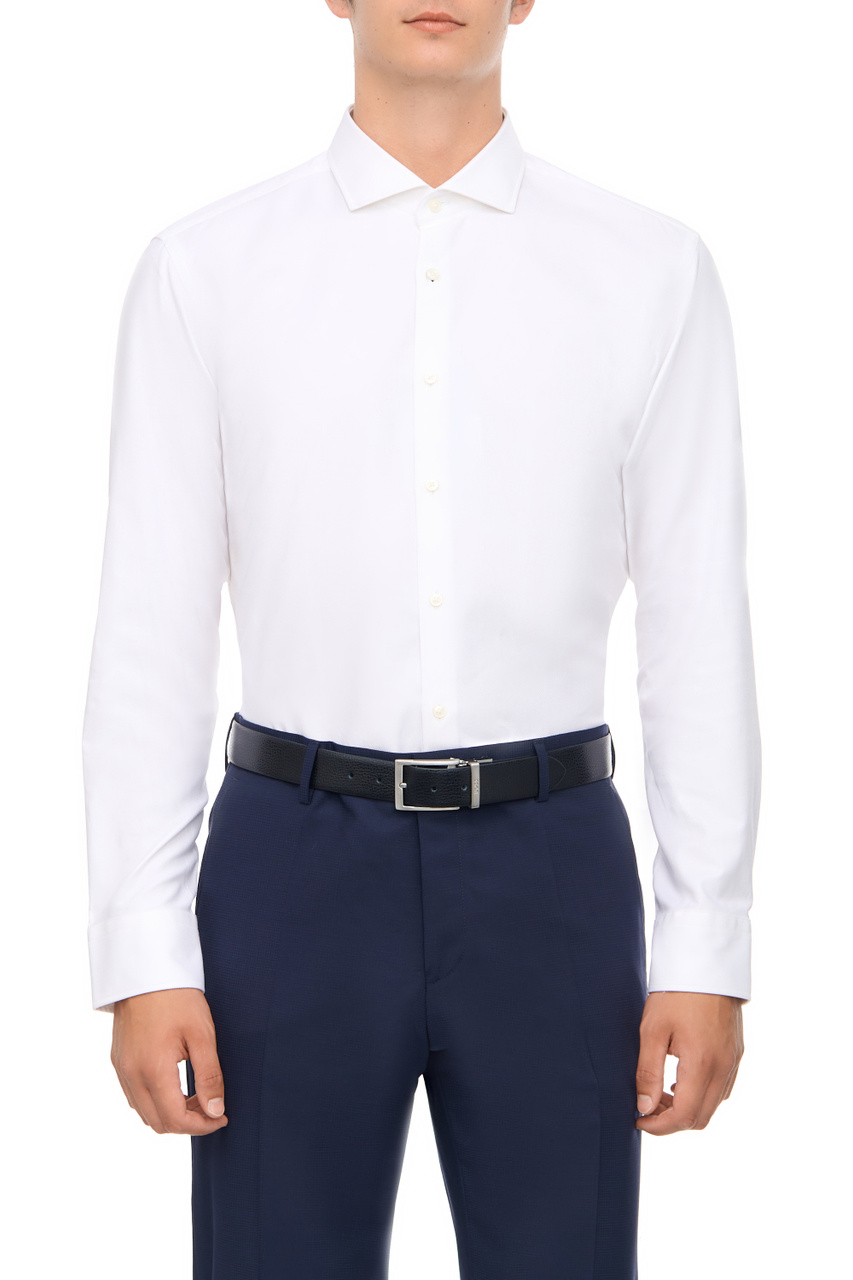 Рубашка из эластичного хлопка|Основной цвет:Белый|Артикул:50503592 | Фото 1