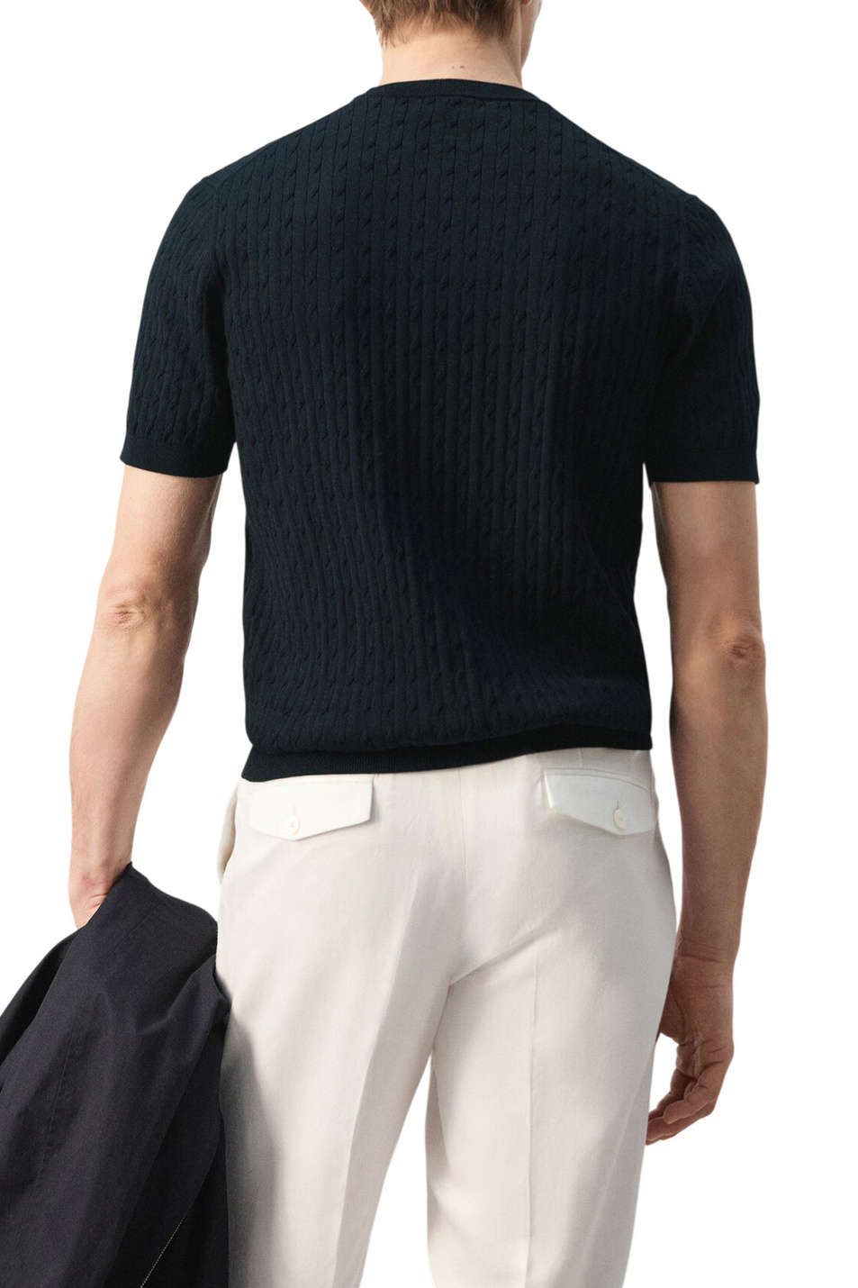 Мужской Mango Man Джемпер MUGA с короткими рукавами (цвет ), артикул 27075939 | Фото 4