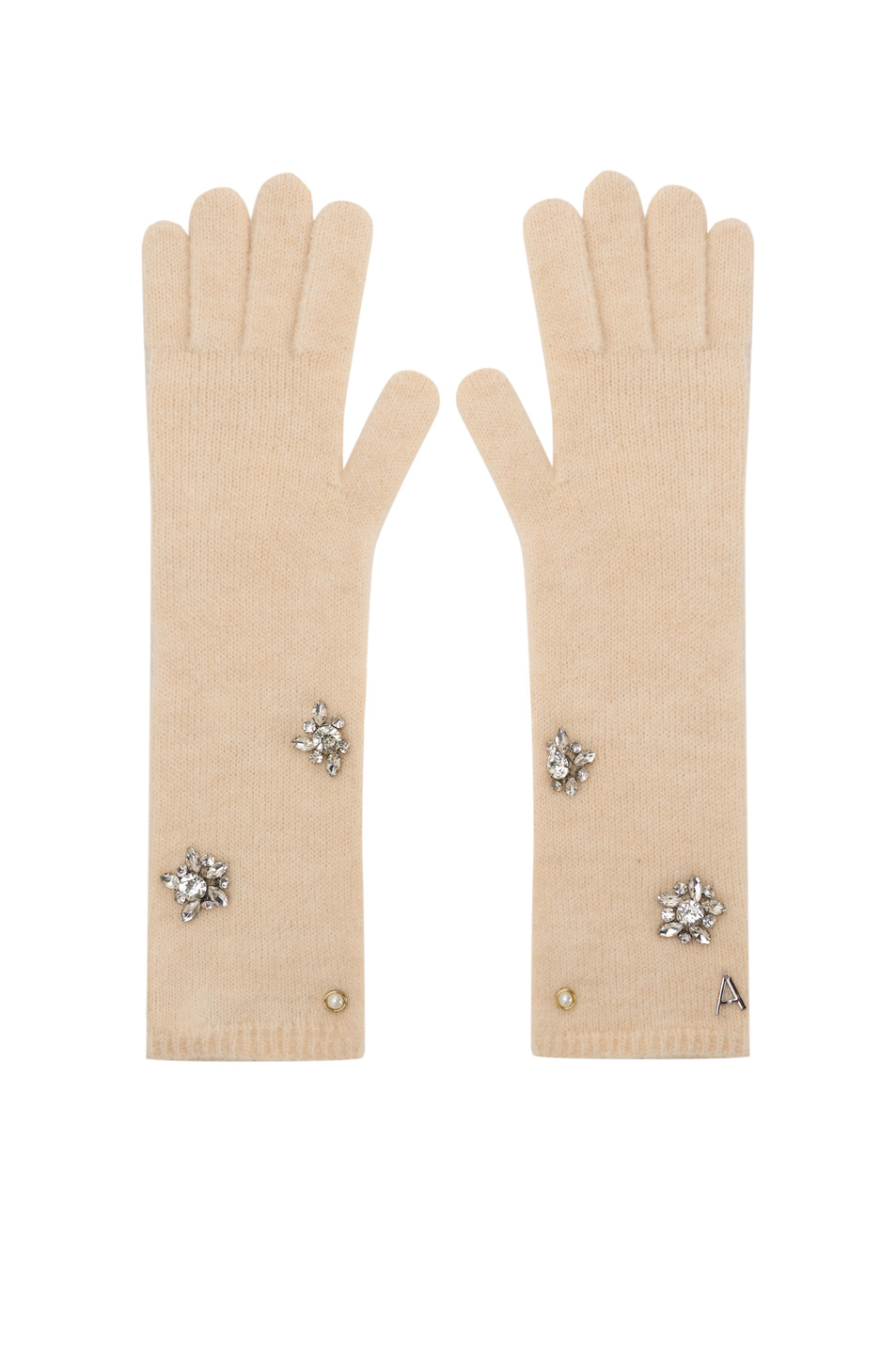 Женский TWINSET Milano Перчатки со стразами (цвет ), артикул 252AA4022 | Фото 1