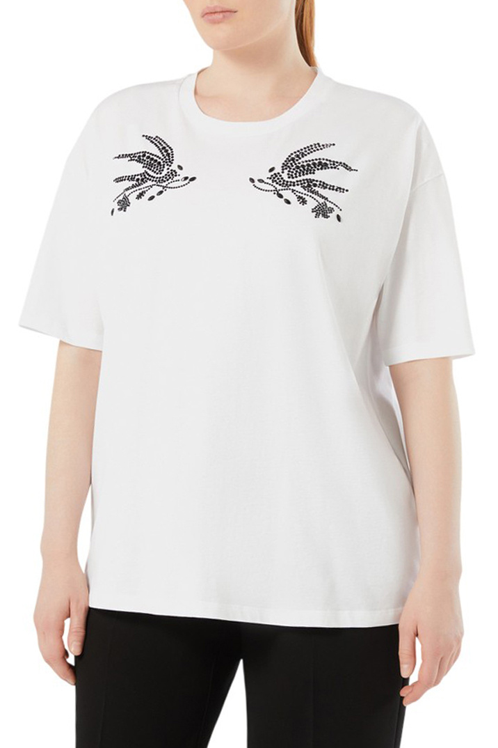 Женский Marina Rinaldi Футболка TORRE из хлопка (цвет ), артикул 2617971111 | Фото 3