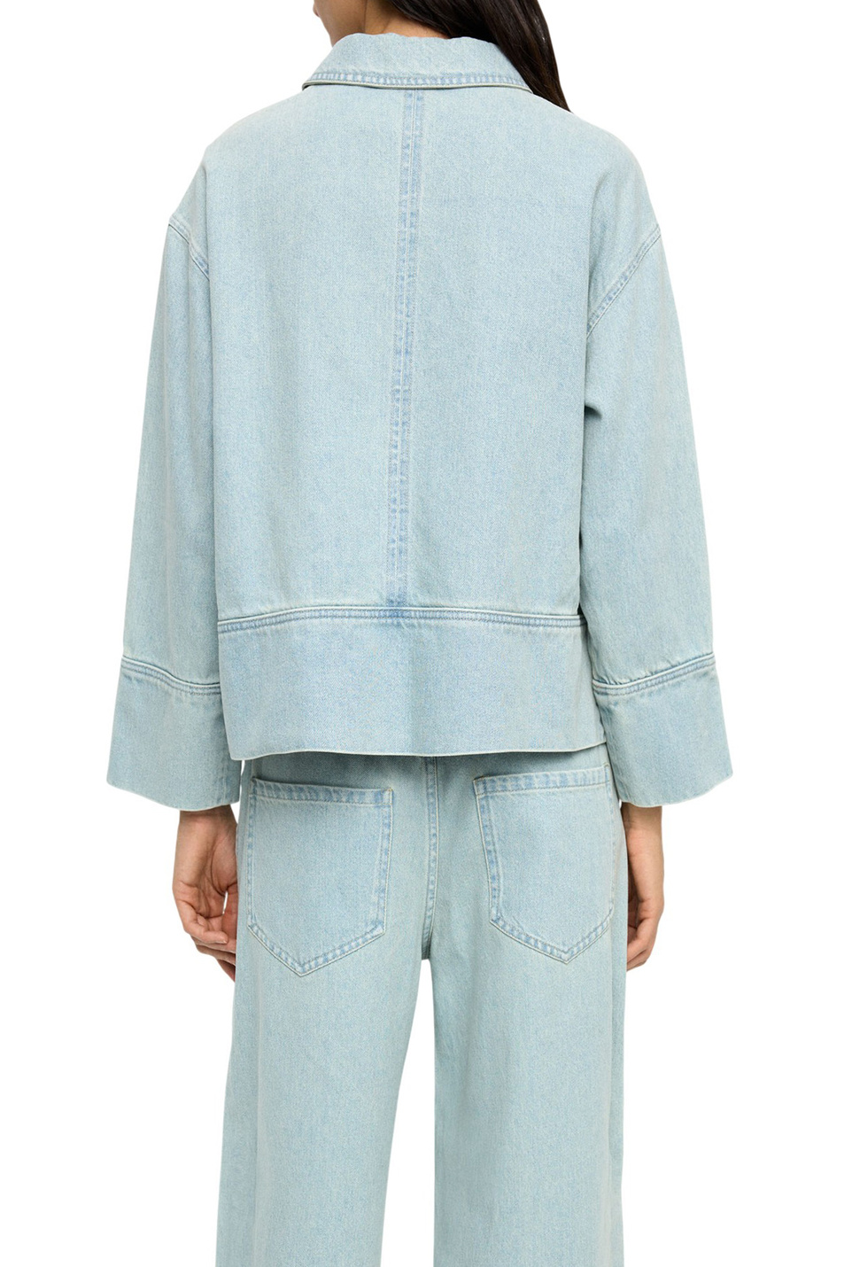 Женский Parfois Рубашка джинсовая с застежкой-молнией (цвет ), артикул 239138 | Фото 4