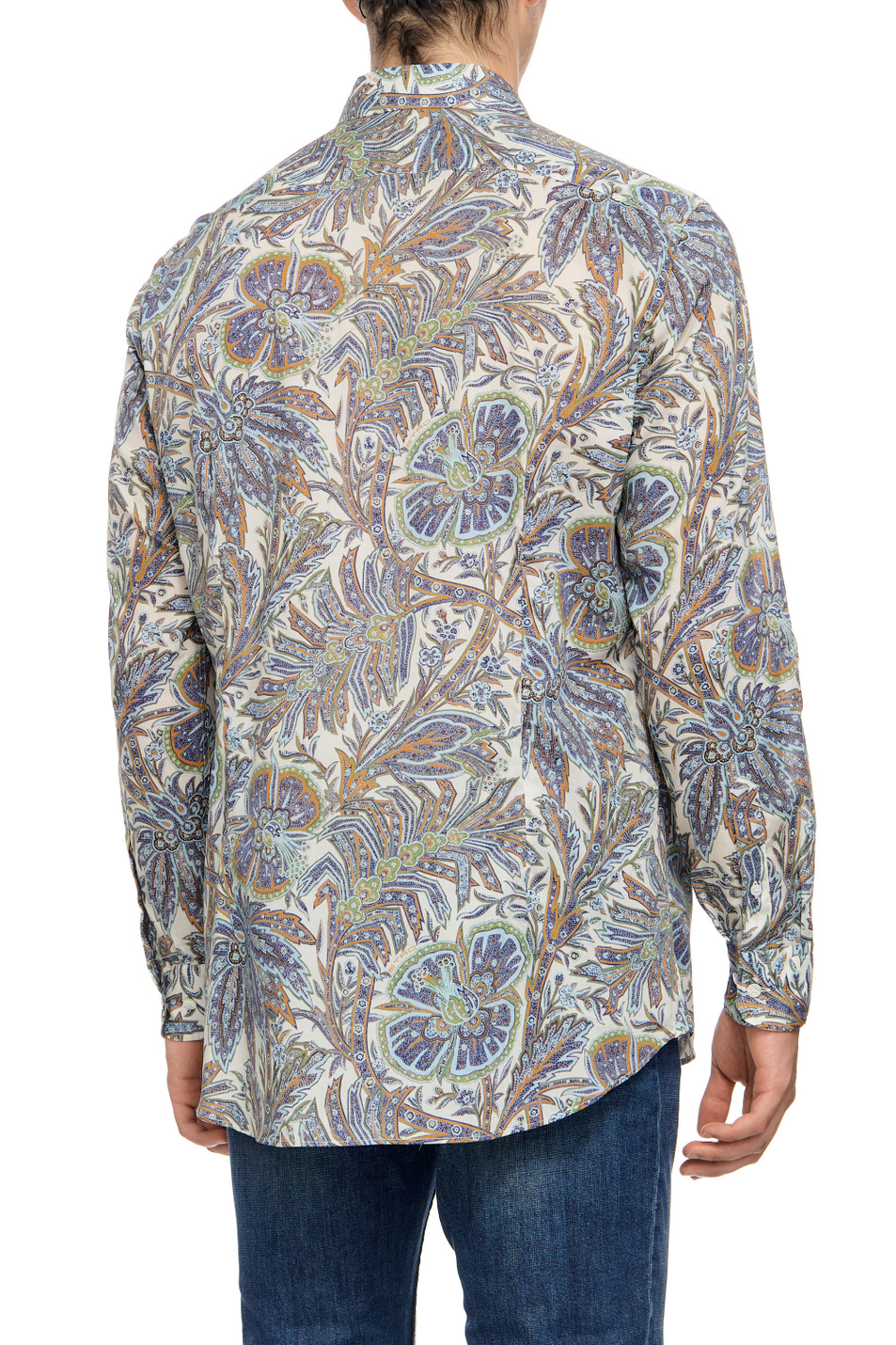 Мужской Etro Рубашка из натурального хлопка с принтом (цвет ), артикул 1K52657360250 | Фото 4