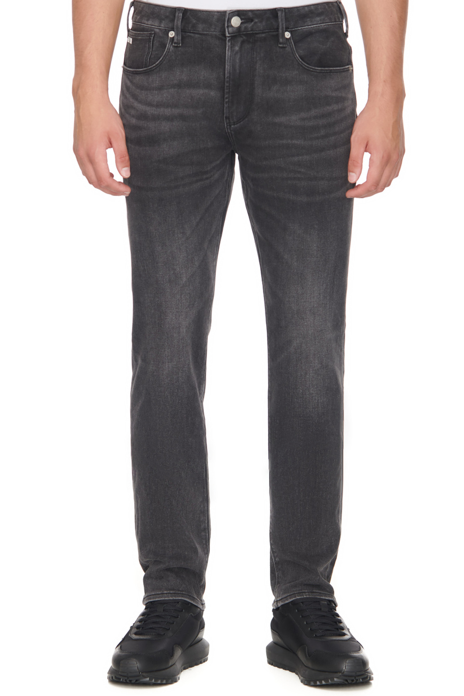 Мужской Emporio Armani Джинсы из смесового хлопка (цвет ), артикул 6R1J06-1DQYZ | Фото 1