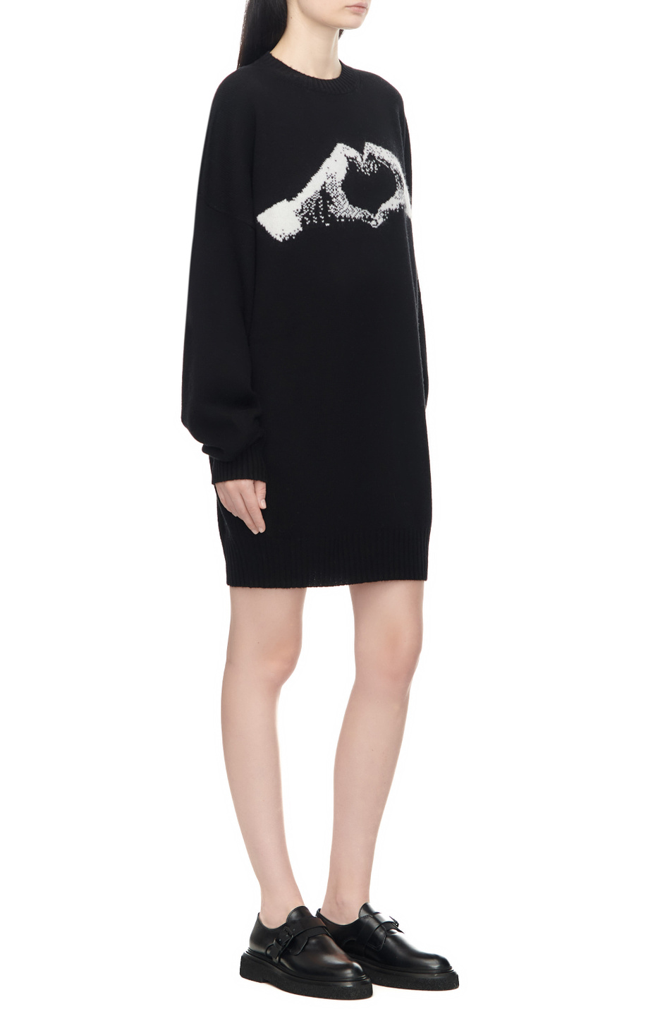 Женский Sportmax Платье ELCE из шерсти с добавлением кашемира (цвет ), артикул 2323260533 | Фото 4