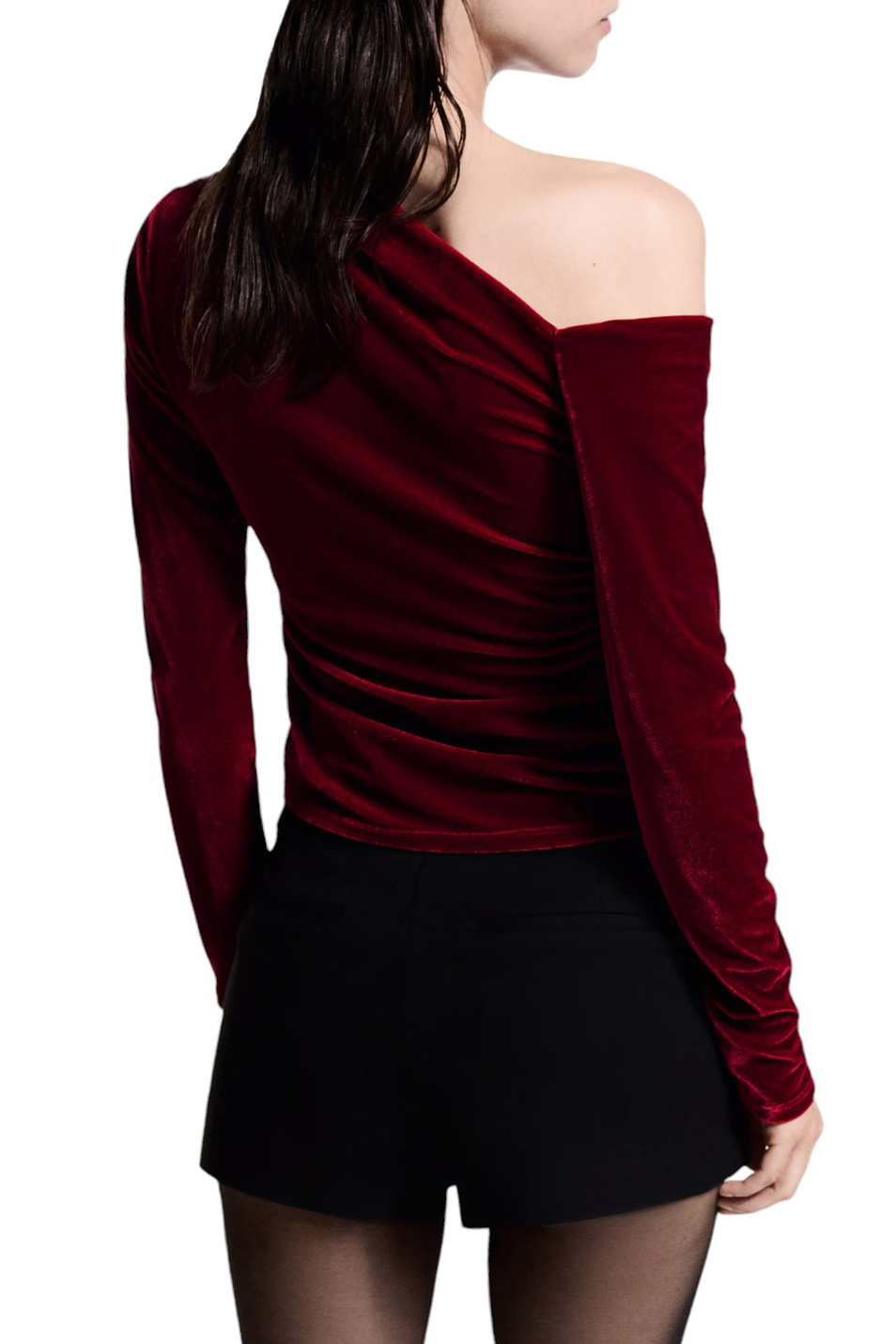 Женский Mango Джемпер XVIRGO с асимметричным вырезом (цвет ), артикул 77049060 | Фото 4