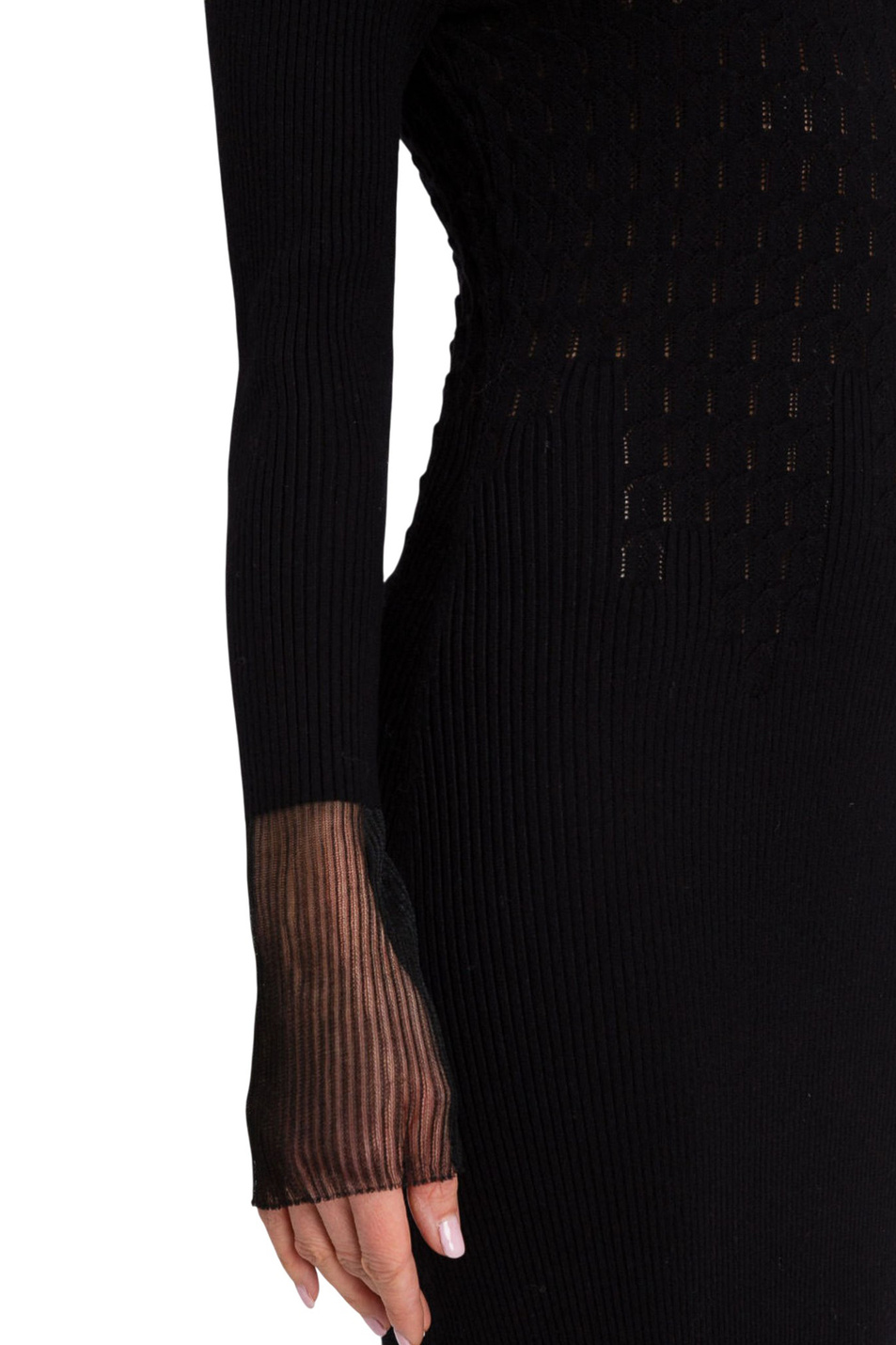 Женский TWINSET Milano Платье с полупрозрачными вставками (цвет ), артикул 252AT3021 | Фото 4