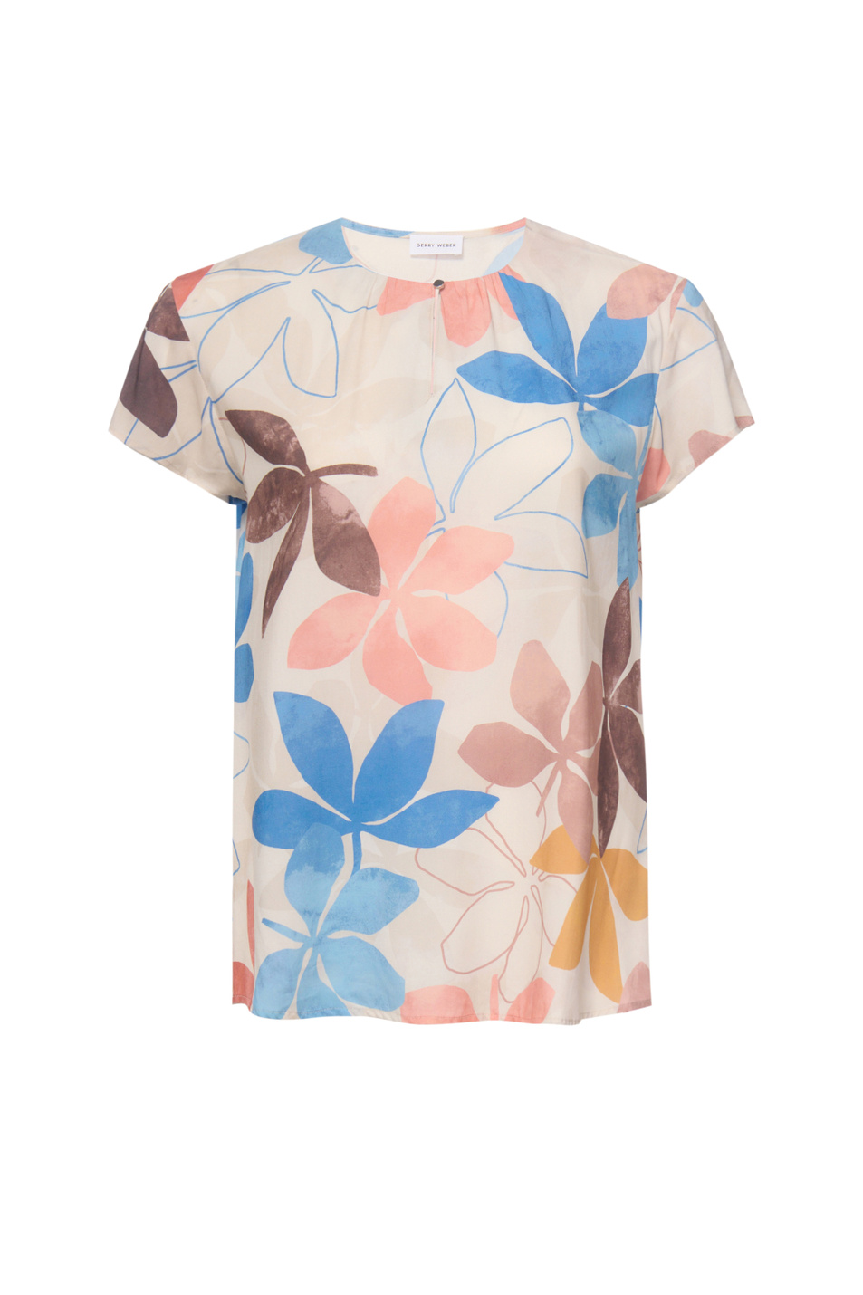 Женский Gerry Weber Блузка с цветочным принтом (цвет ), артикул N61018 | Фото 1
