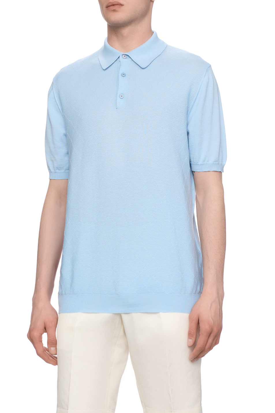 Мужской Kiton Поло из хлопка (цвет ), артикул UMK0706K286004 | Фото 4