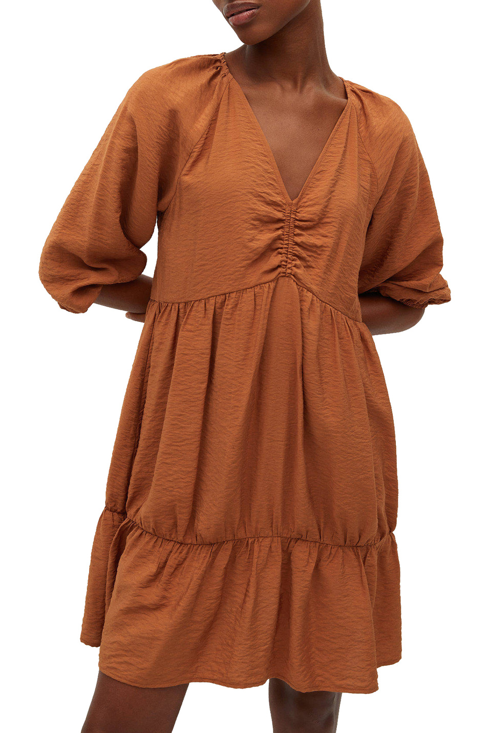 Mango Фактурное платье FALCON с оборками (цвет ), артикул 87017127 | Фото 3