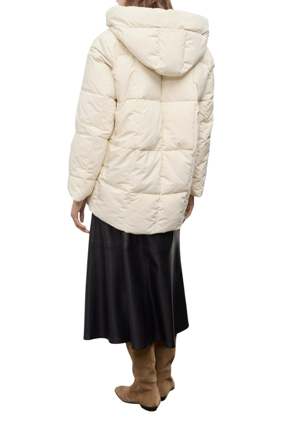 Куртка DONATELO с капюшоном|Основной цвет:Кремовый Женский Mango Куртка DONATELO с капюшоном (цвет ), артикул 17038267 | Фото 4
