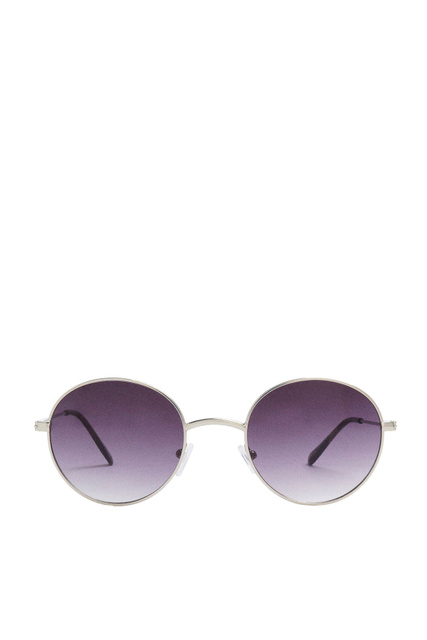 Солнцезащитные очки в металлической оправе|Основной цвет:Серебристый|Артикул:197241 | Фото 2