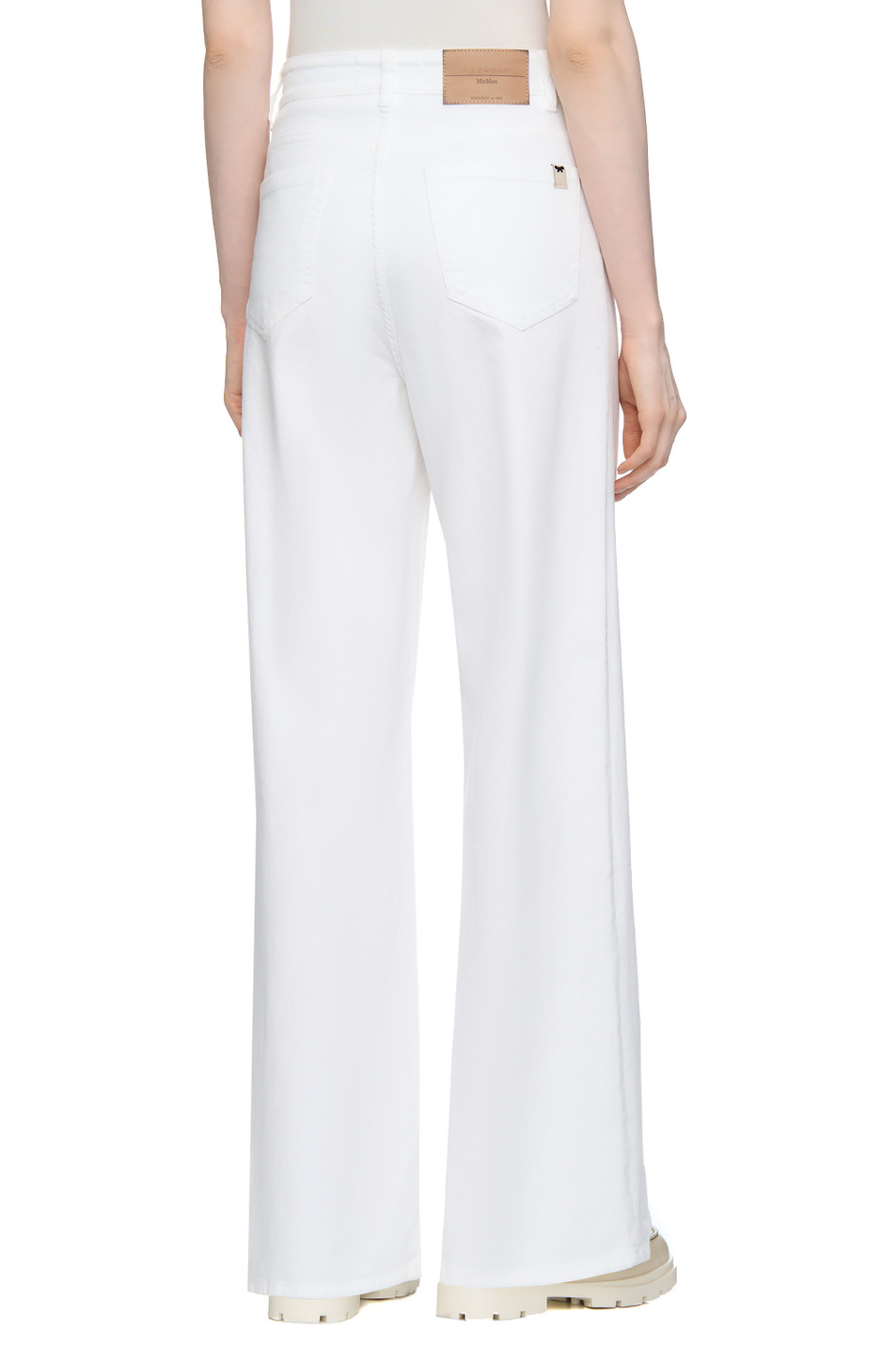 Женский Weekend Max Mara Джинсы MEDINA широкого кроя (цвет ), артикул 2515131011 | Фото 5