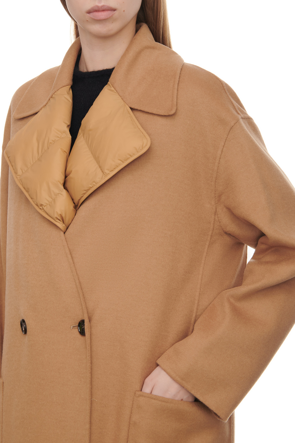 Женский BOSS Пальто из смесовой шерсти со съемной утепленной жилеткой (цвет ), артикул 50504584 | Фото 10