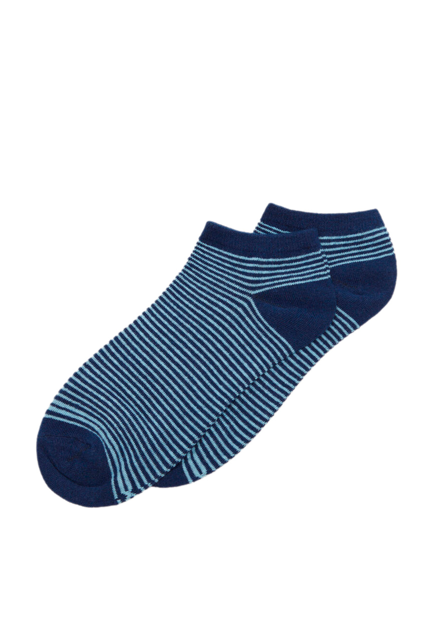 Носки в полоску|Основной цвет:Синий|Артикул:0655957 | Фото 1