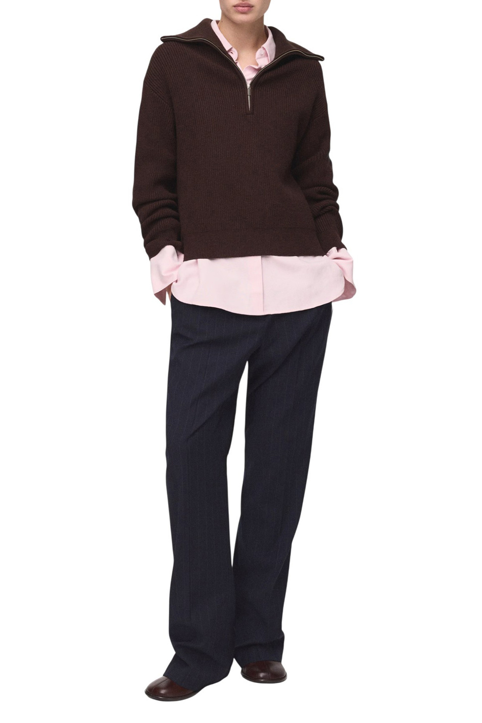 Женский Mango Свитер RIZON с воротником на молнии (цвет ), артикул 27041331 | Фото 2