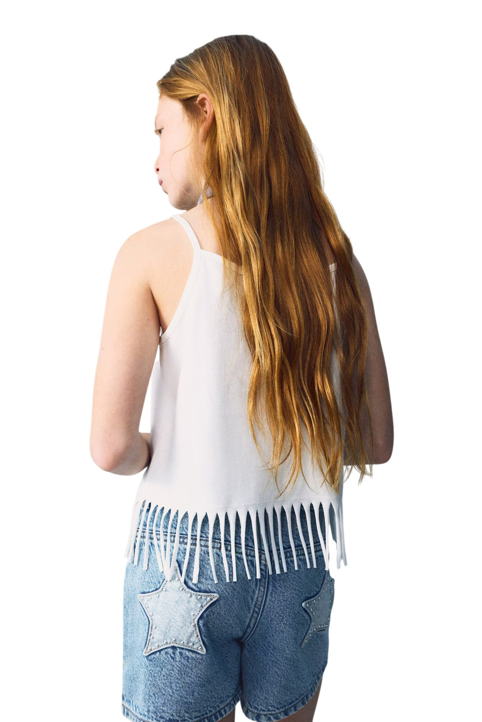 Шорты джинсовые YEEHAW|Основной цвет:Синий Девочкам Mango Kids Шорты джинсовые YEEHAW (цвет ), артикул 27018660 | Фото 4