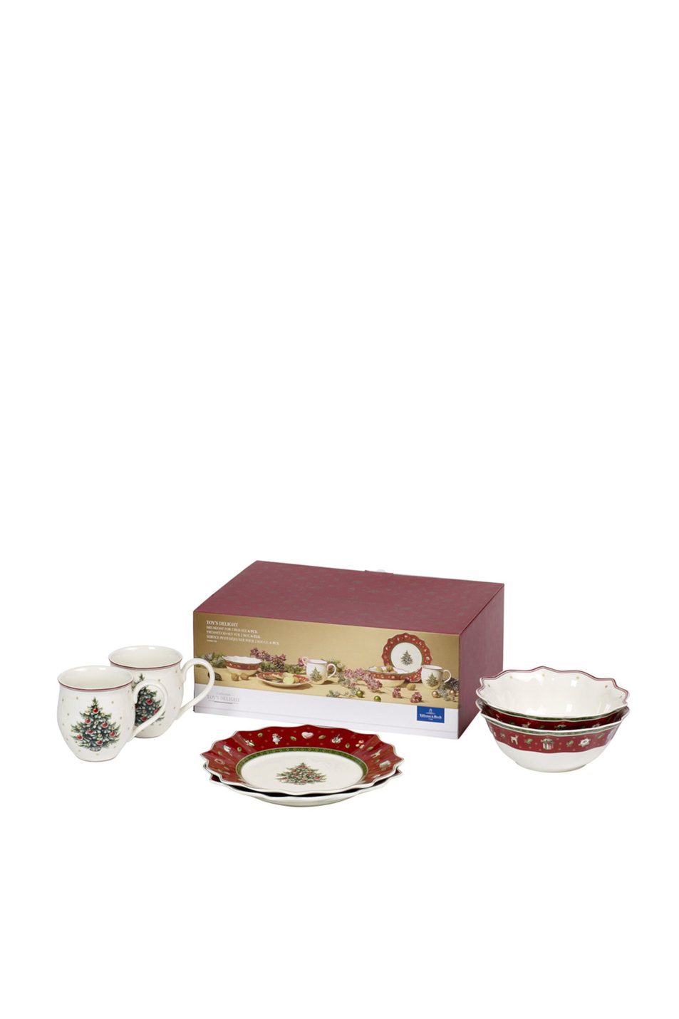Не имеет пола Villeroy & Boch Набор посуды на 2 персоны, 6 предметов (2 кружки, тарелка салатная, салатник) (цвет ), артикул 14-8585-7281 | Фото 3
