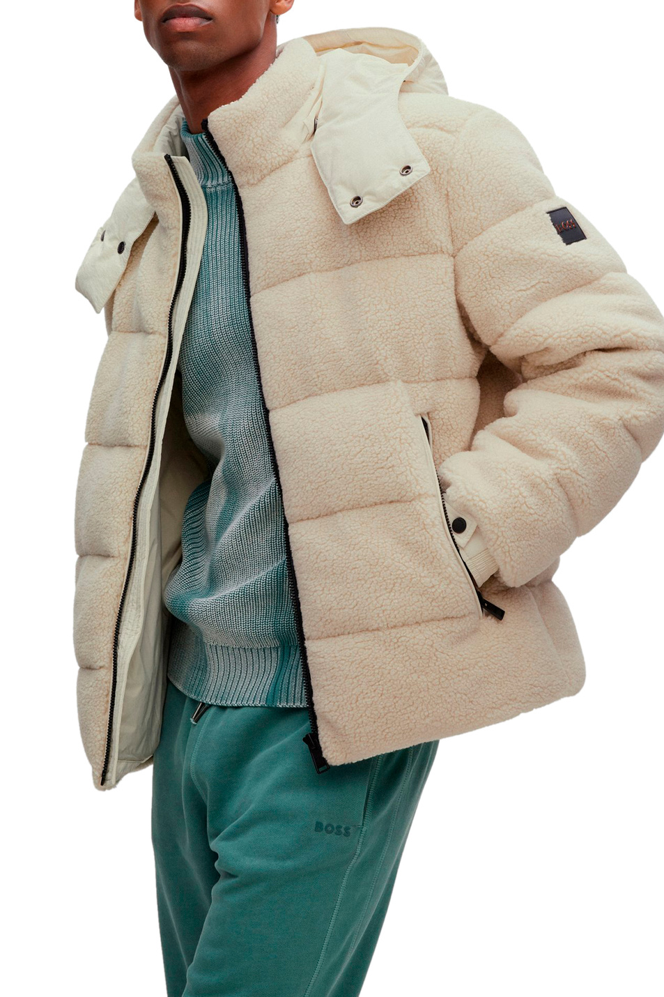 Мужской BOSS Куртка из флиса со съемным капюшоном (цвет ), артикул 50476615 | Фото 3