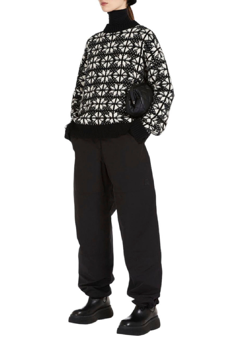 Женский Weekend Max Mara Брюки JANZIR из смесового хлопка с кулиской (цвет ), артикул 2351361433 | Фото 2