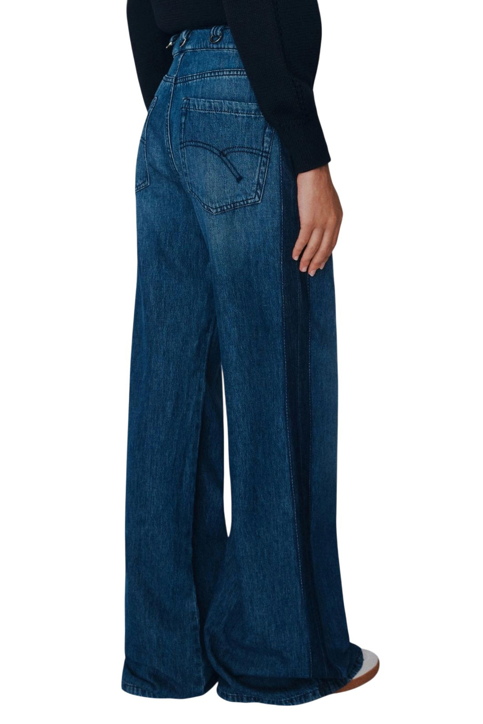 Женский MARELLA Джинсы MLSWLEG2 из хлопка (цвет ), артикул 2613181064 | Фото 4