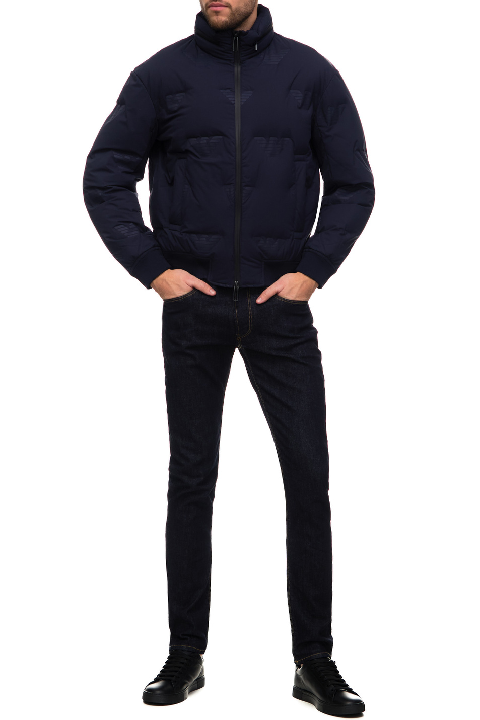 Мужской Emporio Armani Куртка на молнии с тисненым логотипом (цвет ), артикул 6L1BP4-1NNDZ | Фото 2