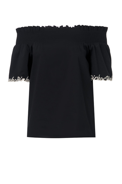 Блузка RAVENNA с открытыми плечами|Основной цвет:Черный|Артикул:1G17LZY817 | Фото 1