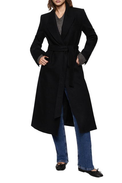 Пальто PARIS с поясом|Основной цвет:Черный|Артикул:37066711 | Фото 2
