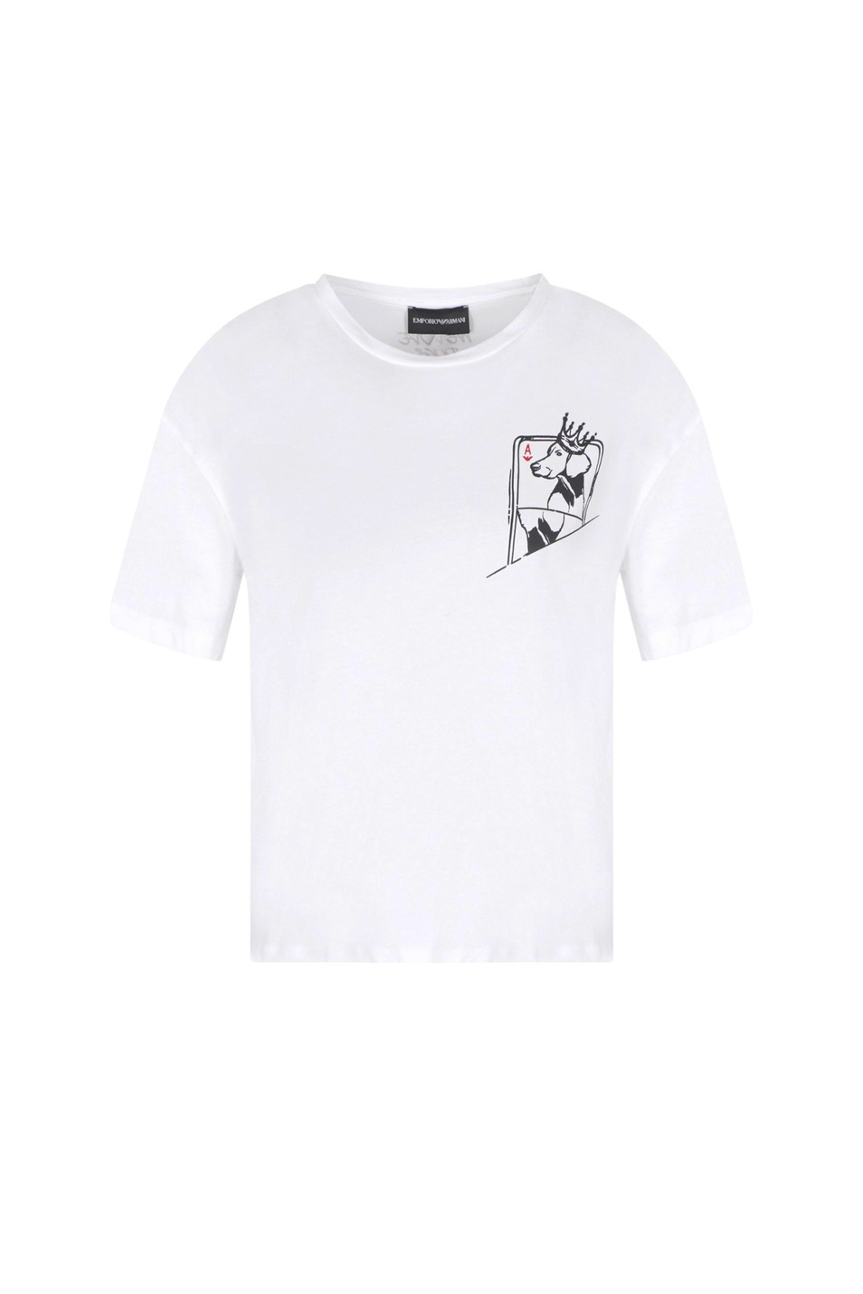 Женский Emporio Armani Футболка из хлопка с принтом (цвет ), артикул EW002841-AF12597 | Фото 1