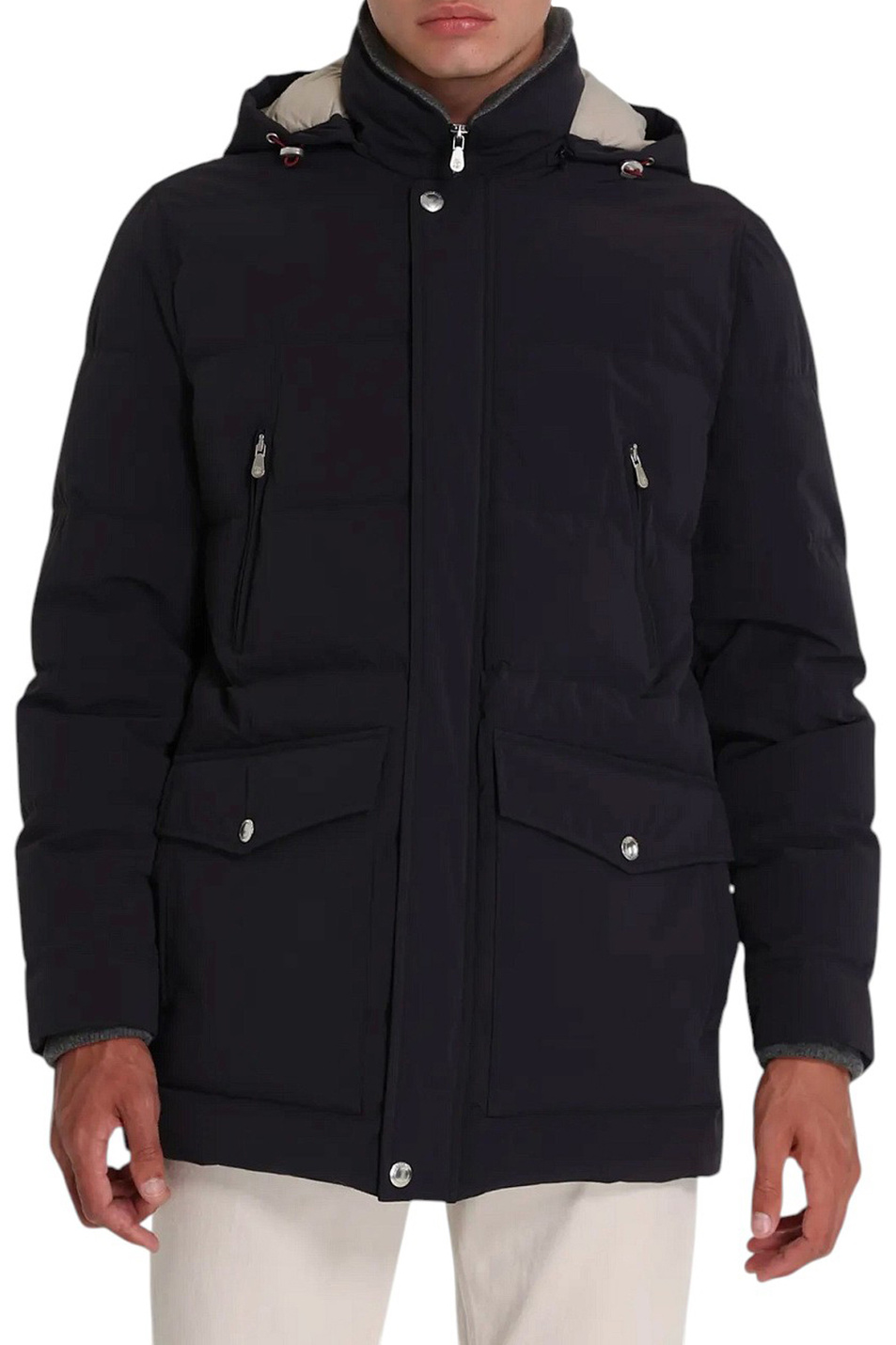 Куртка стеганая|Основной цвет:Синий Мужской Brunello Cucinelli Куртка стеганая (цвет ), артикул MM4911823 | Фото 3