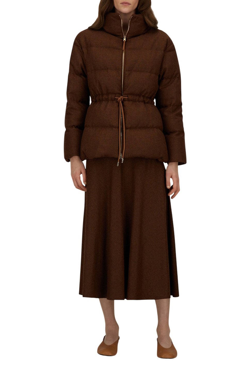 Куртка стеганая с пуховым наполнителем|Основной цвет:Коричневый Женский Herno Куртка стеганая с пуховым наполнителем (цвет ), артикул PI002082D-33466 | Фото 3